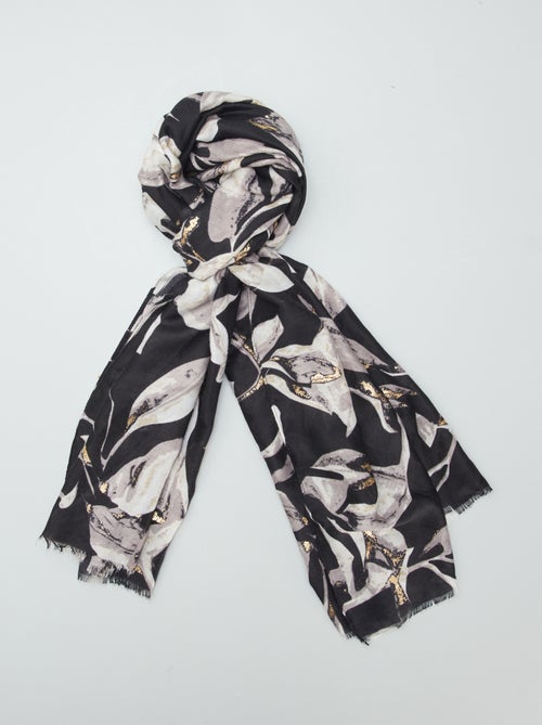 Rechthoekige foulard met print - Kiabi