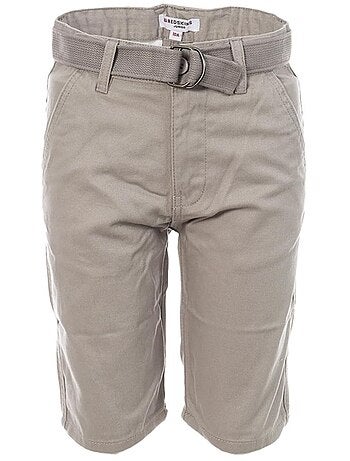 Redskins jongens chino korte broek grijs
