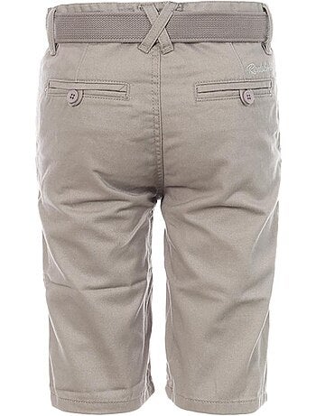 Redskins jongens chino korte broek grijs