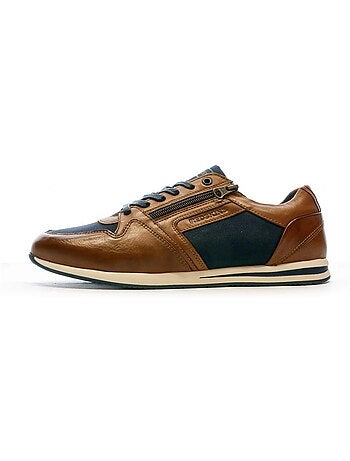 Redskins lucide heren sneakers bruin/marine