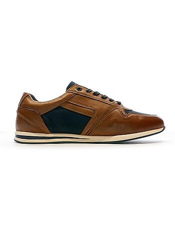 Redskins lucide heren sneakers bruin/marine