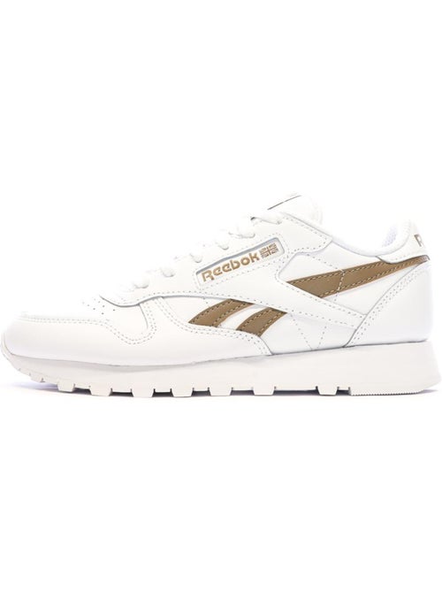 Reebok Classic Leather Dames Sneakers Wit/Bruin - Kiabi Reebok Classic Leather Dames Sneakers Wit/Bruin - Kiabi