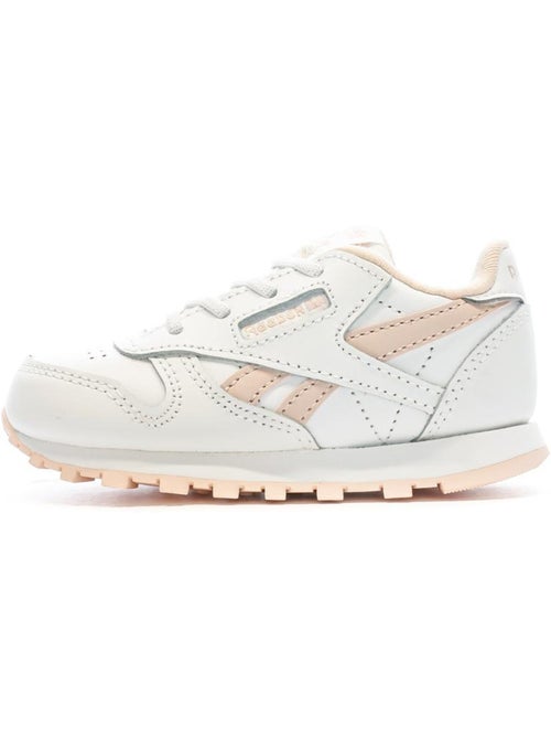 Reebok Classic Leather Meisjes Sneakers Wit/Roze 100034223 - Kiabi Reebok Classic Leather Meisjes Sneakers Wit/Roze 100034223 - Kiabi