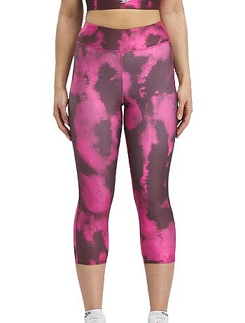 Reebok train legging dames - roze/mauve