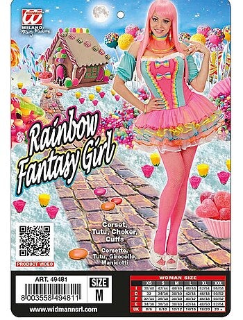 Regenboog Fantasy Meisje Kostuum