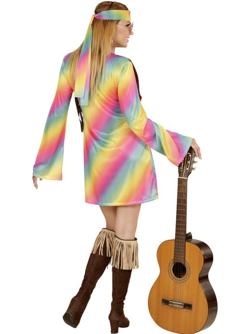 Regenboog hippie kostuum Multicolor - Kiabi
