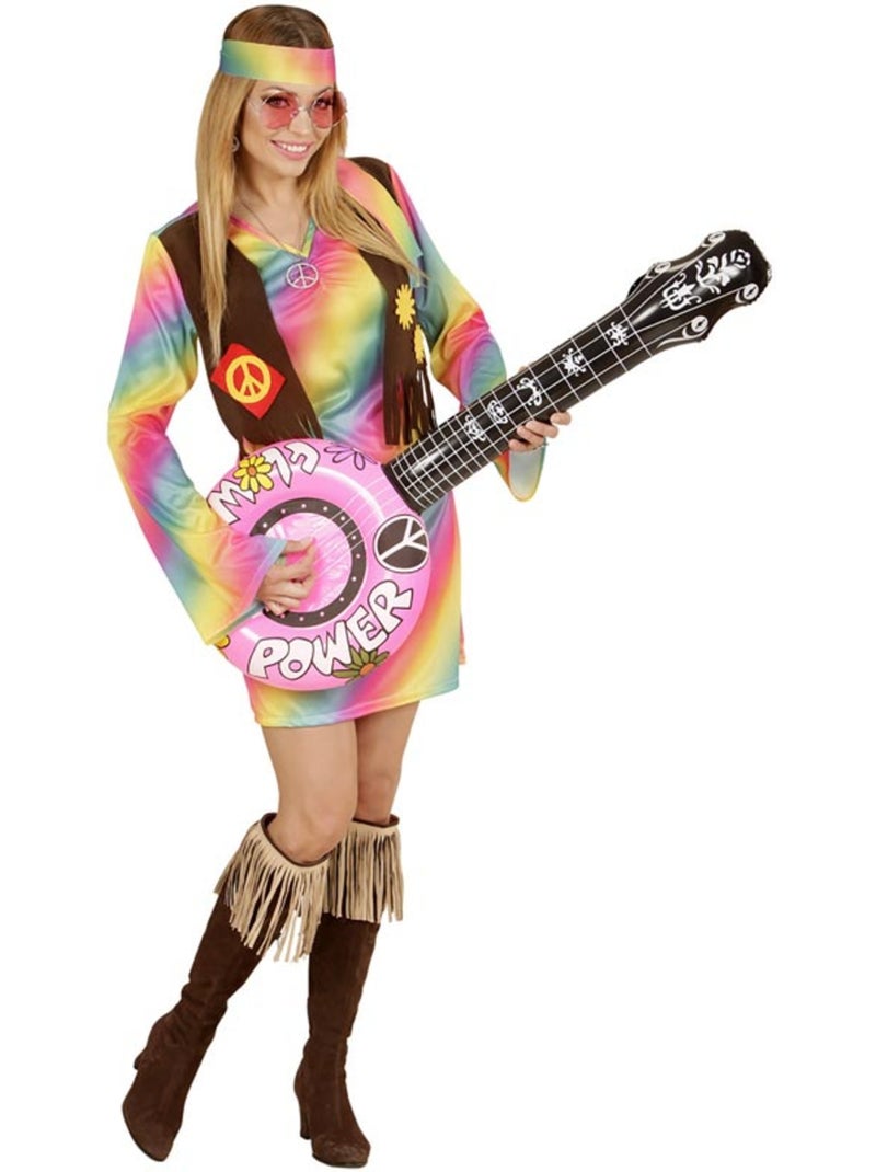 Regenboog hippie kostuum Multicolor - Kiabi