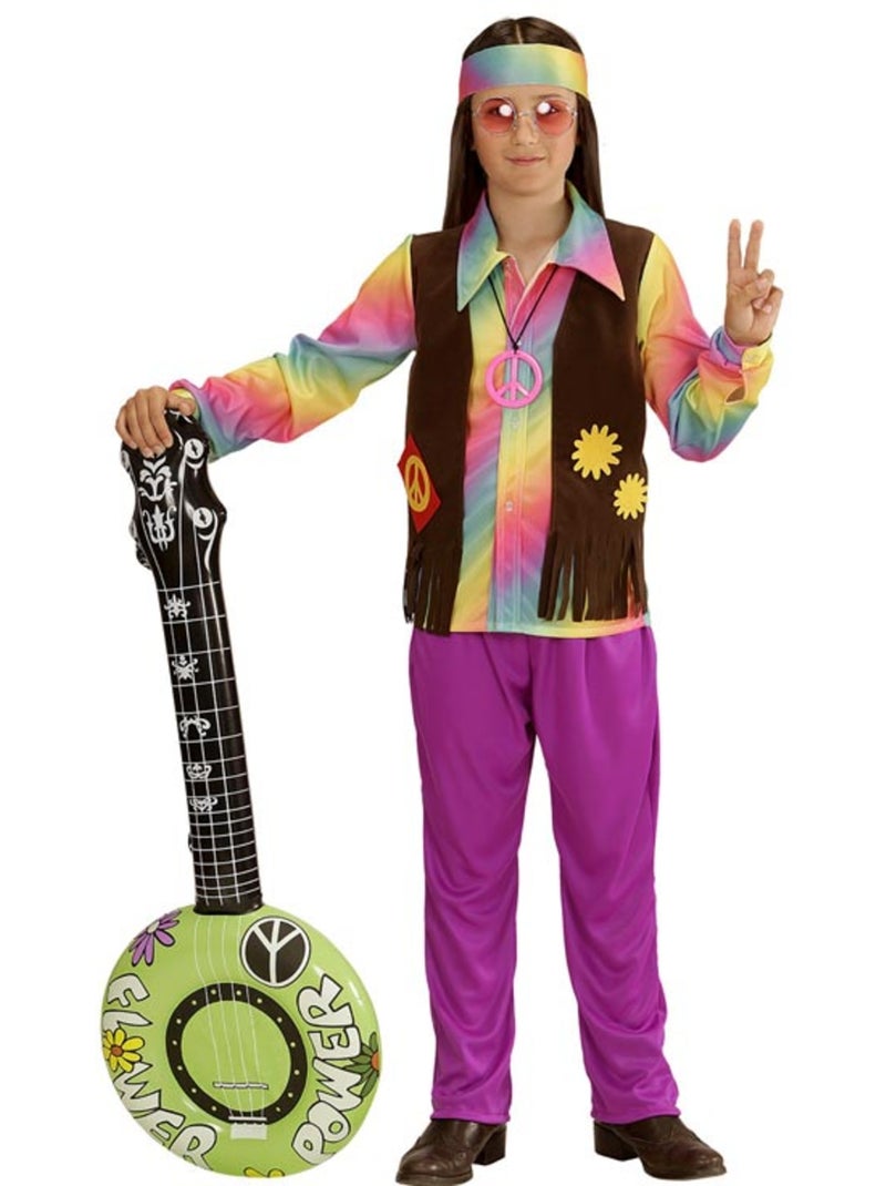 Regenboog hippie kostuum Multicolor - Kiabi