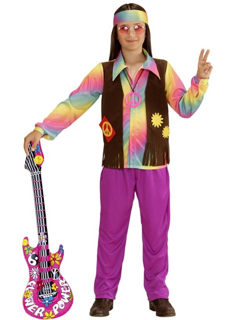 Regenboog hippie kostuum Multicolor - Kiabi