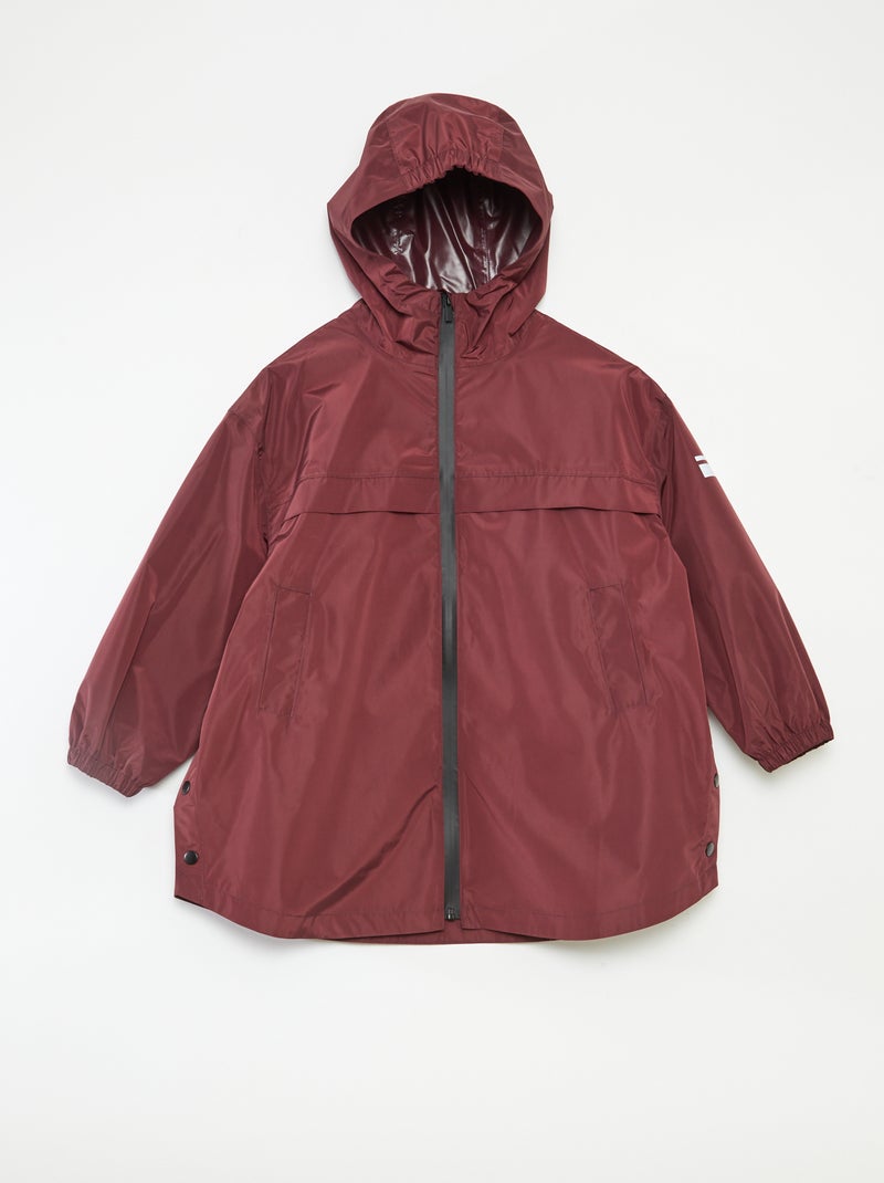 Regencape met capuchon Rood - Kiabi