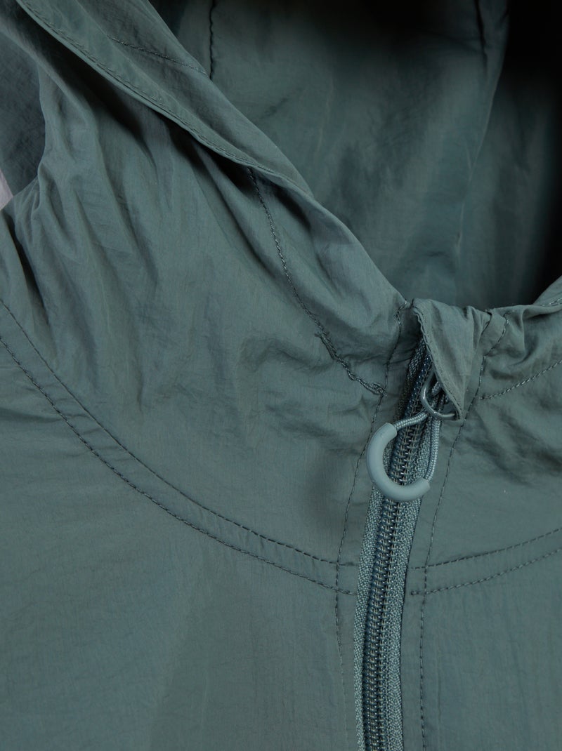 Regenjas met capuchon - collectie gemakkelijk aan te trekken GROEN - Kiabi