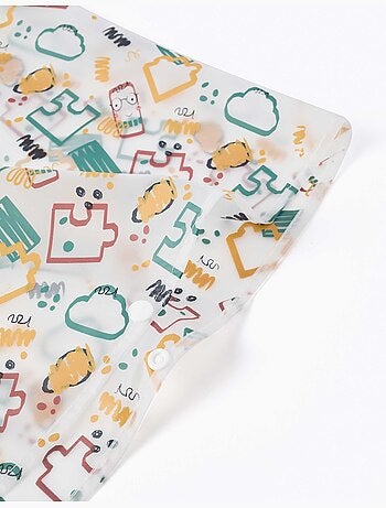 Regenponcho met capuchon en kleurrijke print