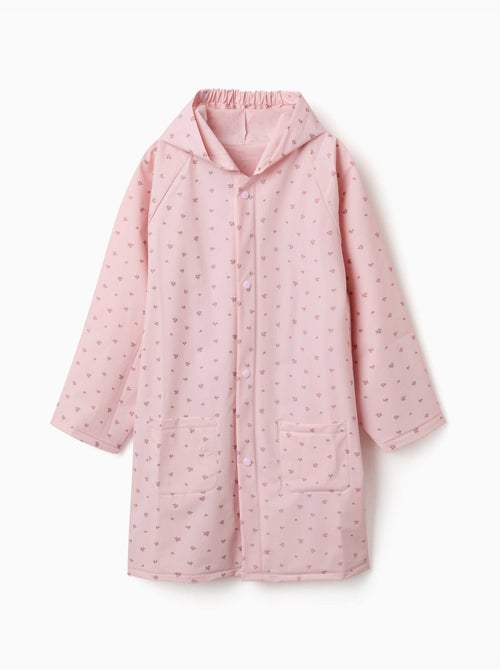 Regenponcho met capuchon met bloemenprint - Kiabi