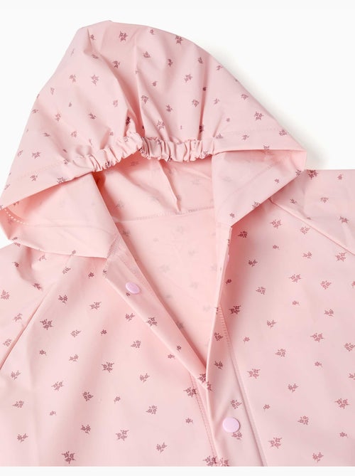 Regenponcho met capuchon met bloemenprint - Kiabi