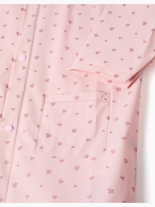 Regenponcho met capuchon met bloemenprint - Kiabi