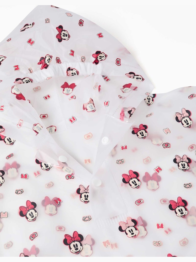 Regenponcho met capuchon met Minnie print Rood - Kiabi