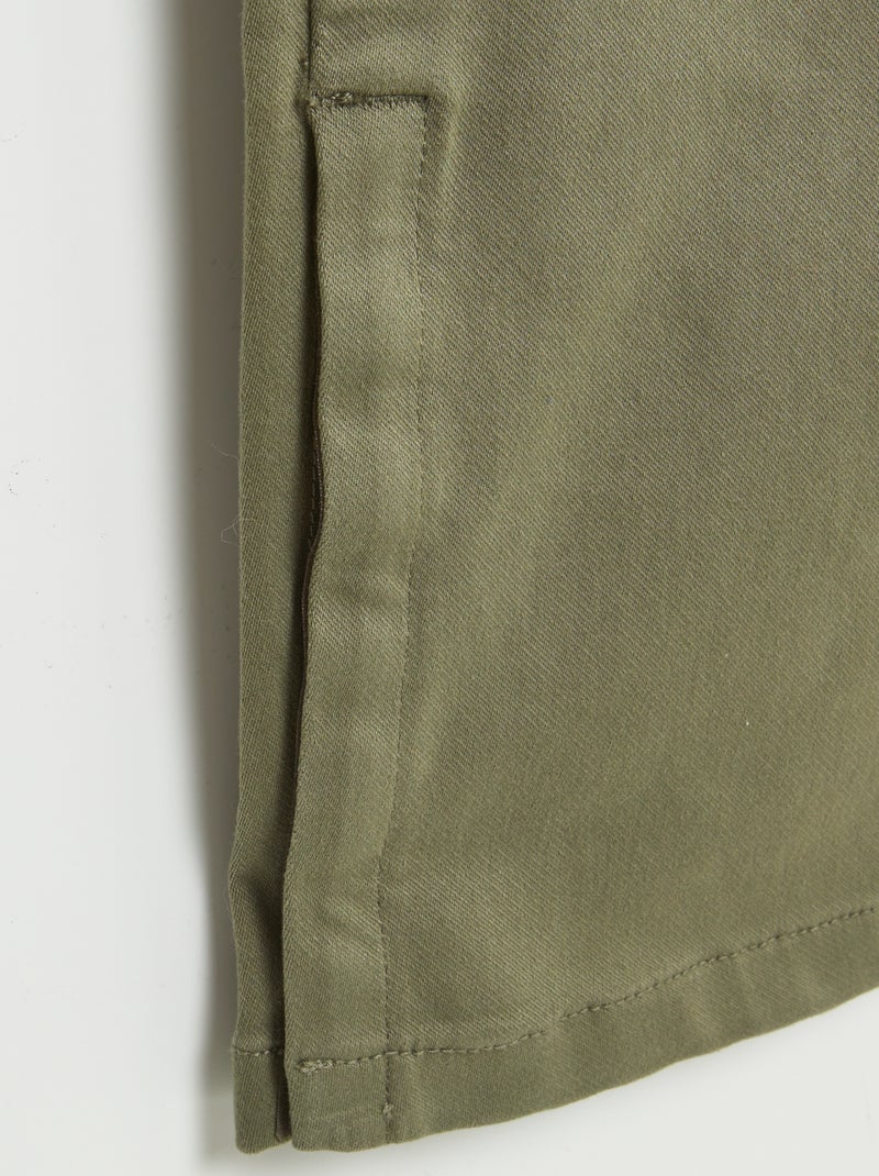 Regular broek met klepzakken - gemakkelijk aan te trekken collectie groen - Kiabi