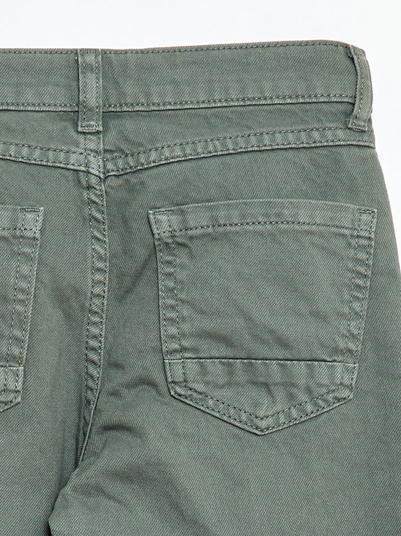 Regular fit 5-pocket broek Groen - Kiabi