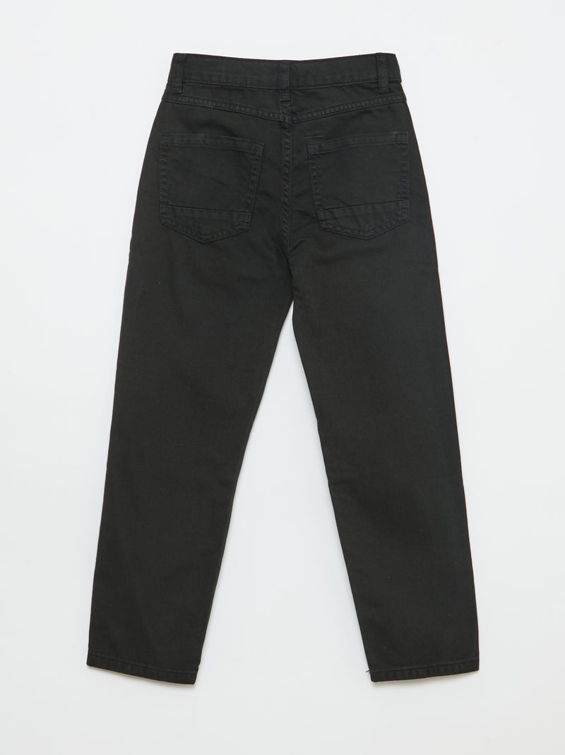Regular fit 5-pocket broek Zwart - Kiabi