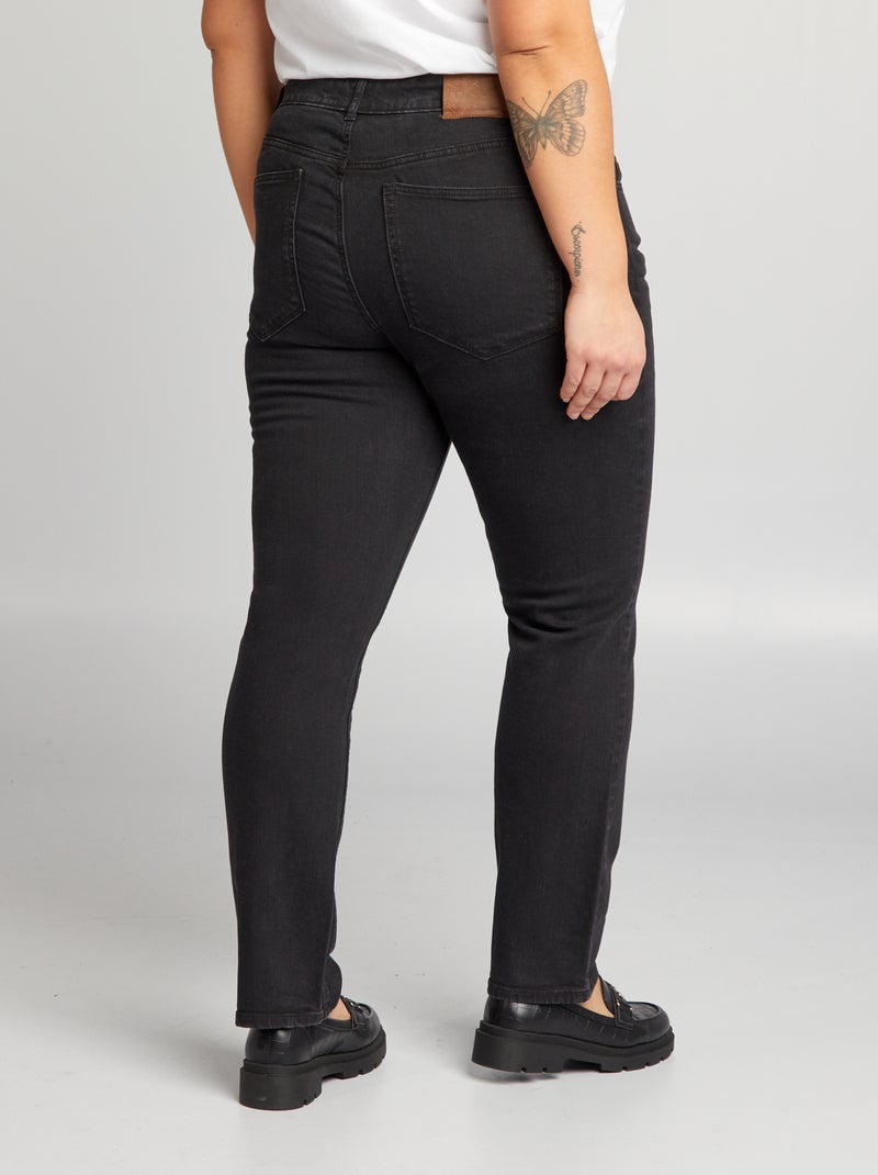 Regular-fit 5-pocketjeans L30 ZWART - Kiabi