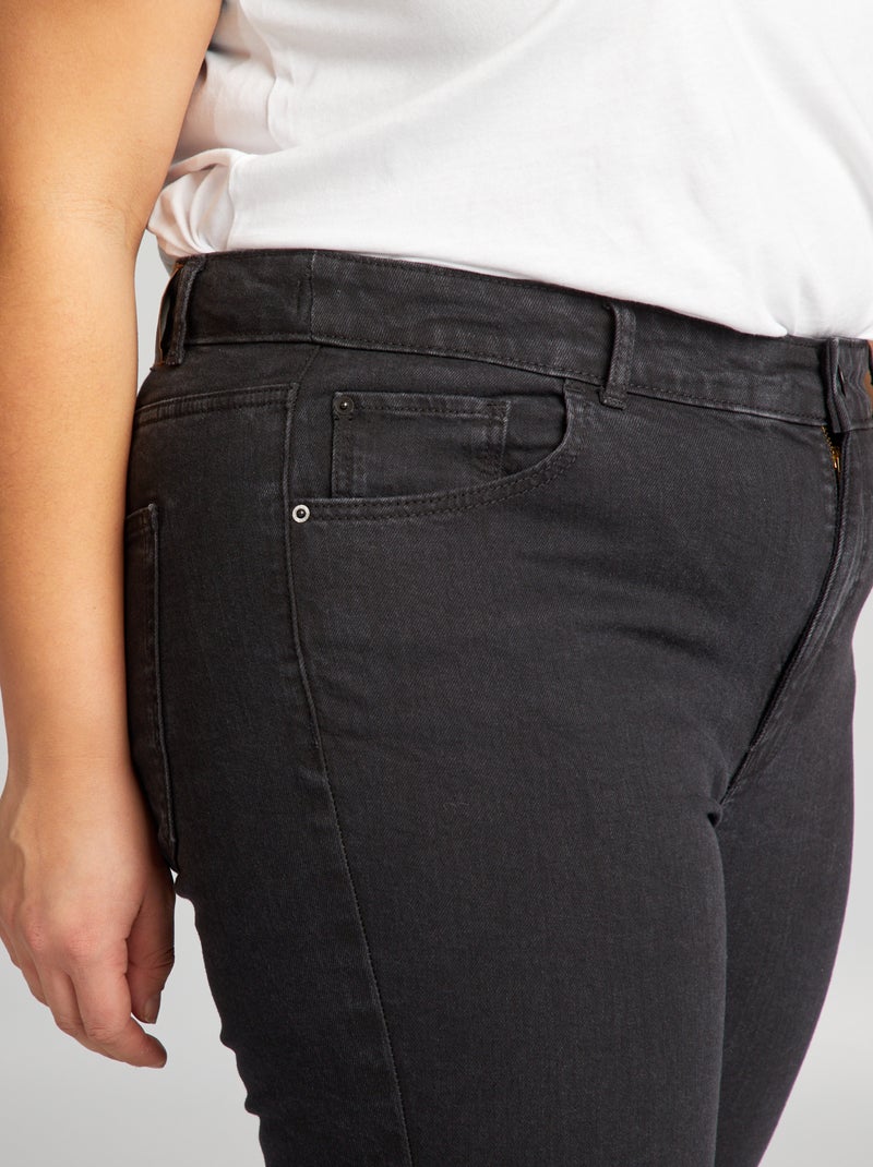 Regular-fit 5-pocketjeans L30 ZWART - Kiabi