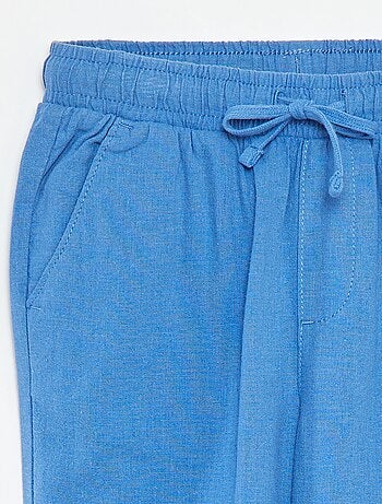 Regular-fit broek van linnen