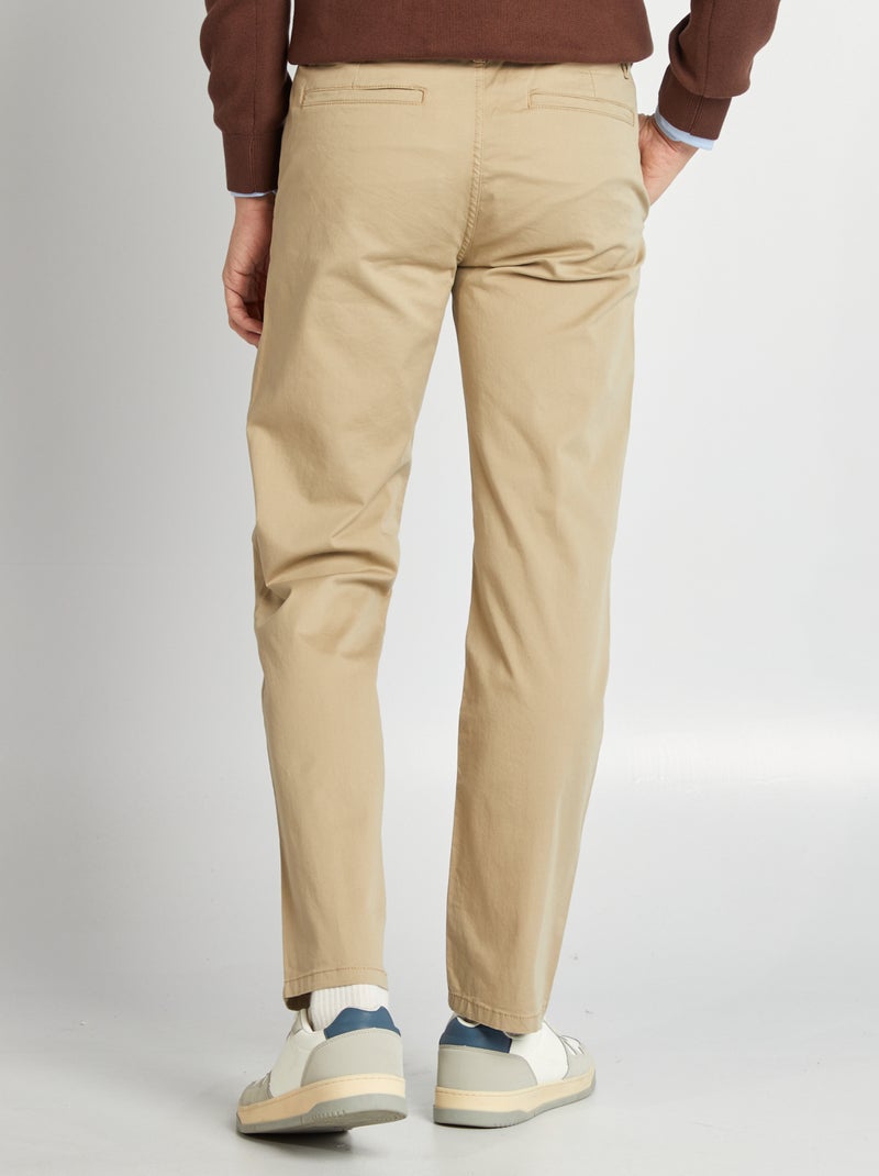 Regular-fit chino broek - L32 BIEGE - Kiabi