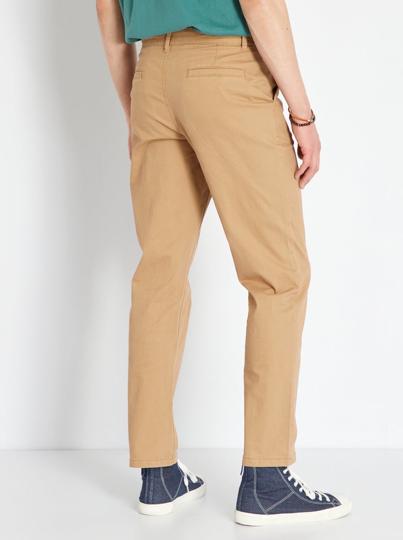 Regular-fit chino broek - BIEGE - Kiabi - 17.00€