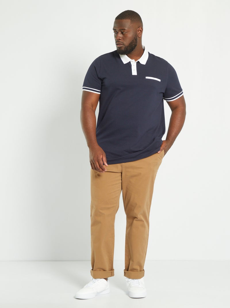 Regular-fit chino L32 bruin - Kiabi