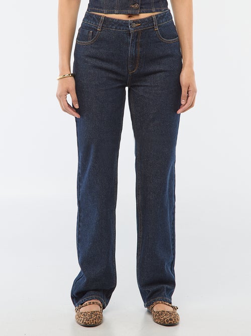 Regular fit denim broek van katoen - L34 - Kiabi Regular fit denim broek van katoen - L34 - Kiabi