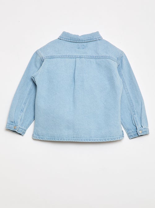 Regular fit denim hemd van katoen - Kiabi