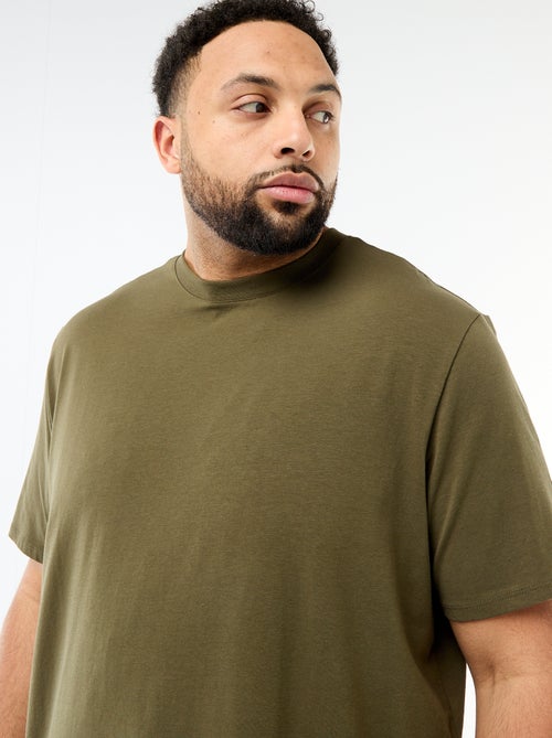 Regular-fit, effen T-shirt - Kiabi