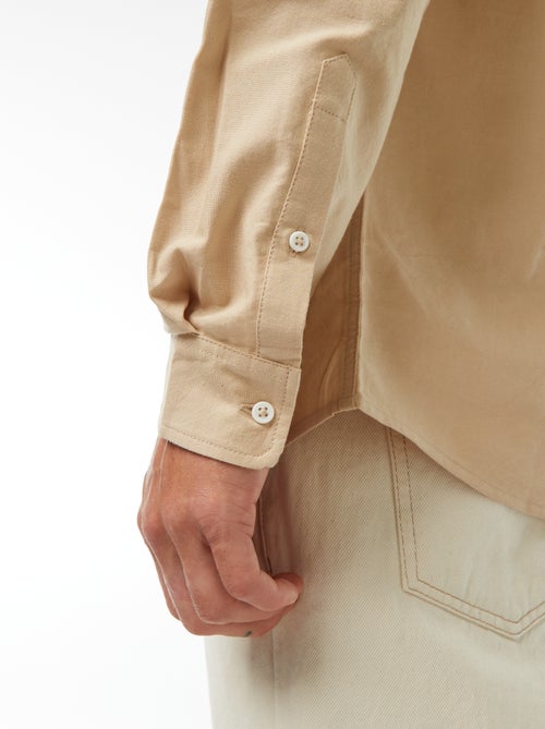 Regular-fit hemd van oxfordkatoen - Kiabi