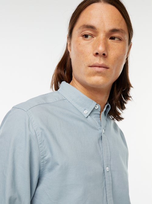 Regular-fit hemd van oxfordkatoen - Kiabi