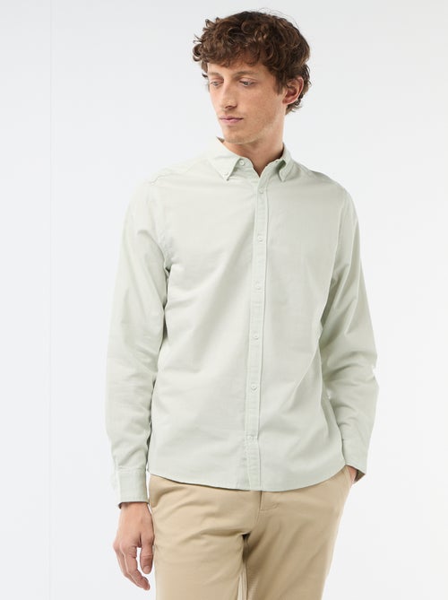 Regular-fit hemd van oxfordkatoen - Kiabi