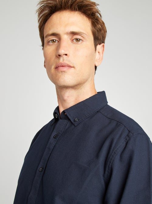 Regular-fit hemd van oxfordkatoen - Kiabi