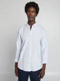 Regular-fit hemd van oxfordkatoen BLAUW - Kiabi