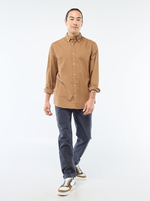 Regular-fit hemd van oxfordkatoen - Kiabi