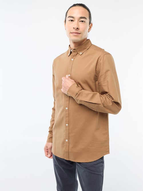 Regular-fit hemd van oxfordkatoen - Kiabi