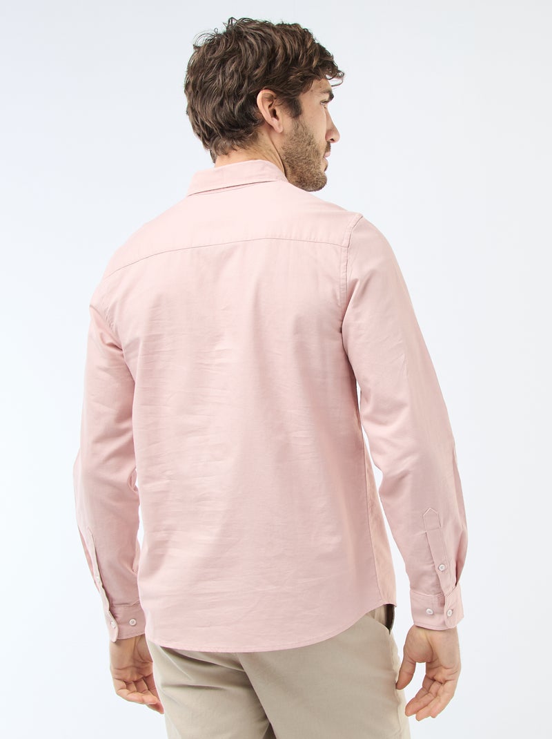 Regular-fit hemd van oxfordkatoen Rose - Kiabi