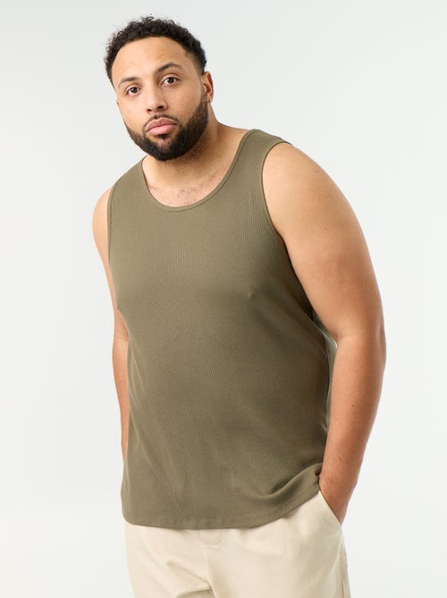 Regular fit hemd van ribtricot - Kiabi Regular fit hemd van ribtricot - Kiabi