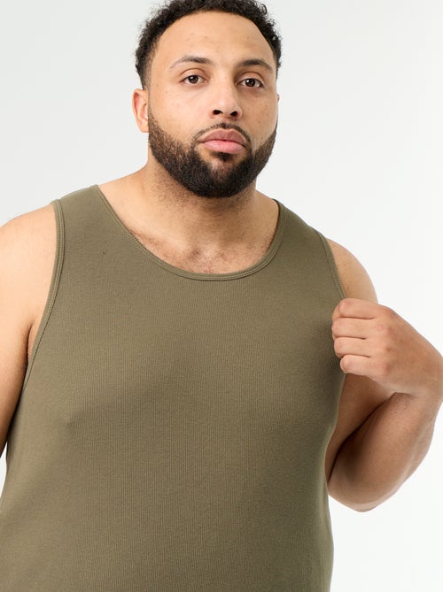 Regular fit hemd van ribtricot - Kiabi Regular fit hemd van ribtricot - Kiabi