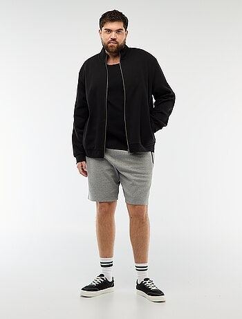 Regular fit hemd van ribtricot