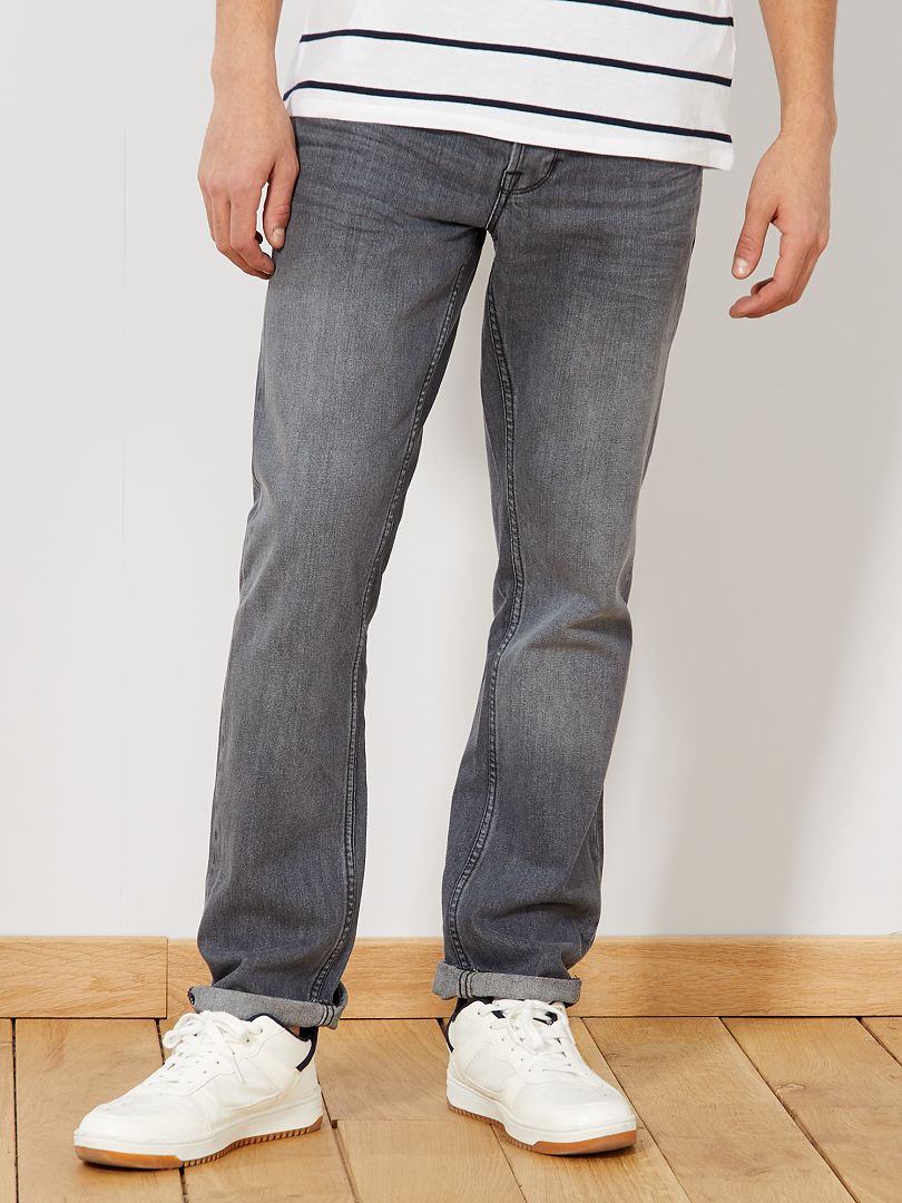 Regular-fit jeans - L32 GRIJS - Kiabi