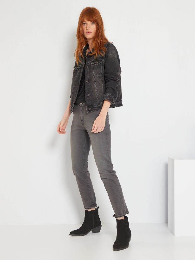 regular-fit jeans L28 GRIJS - Kiabi