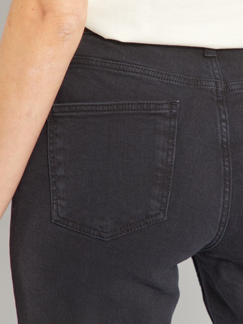 Regular-fit jeans L32 ZWART - Kiabi