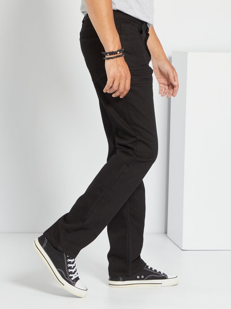 Regular-fit jeans L34 zwart  - Kiabi