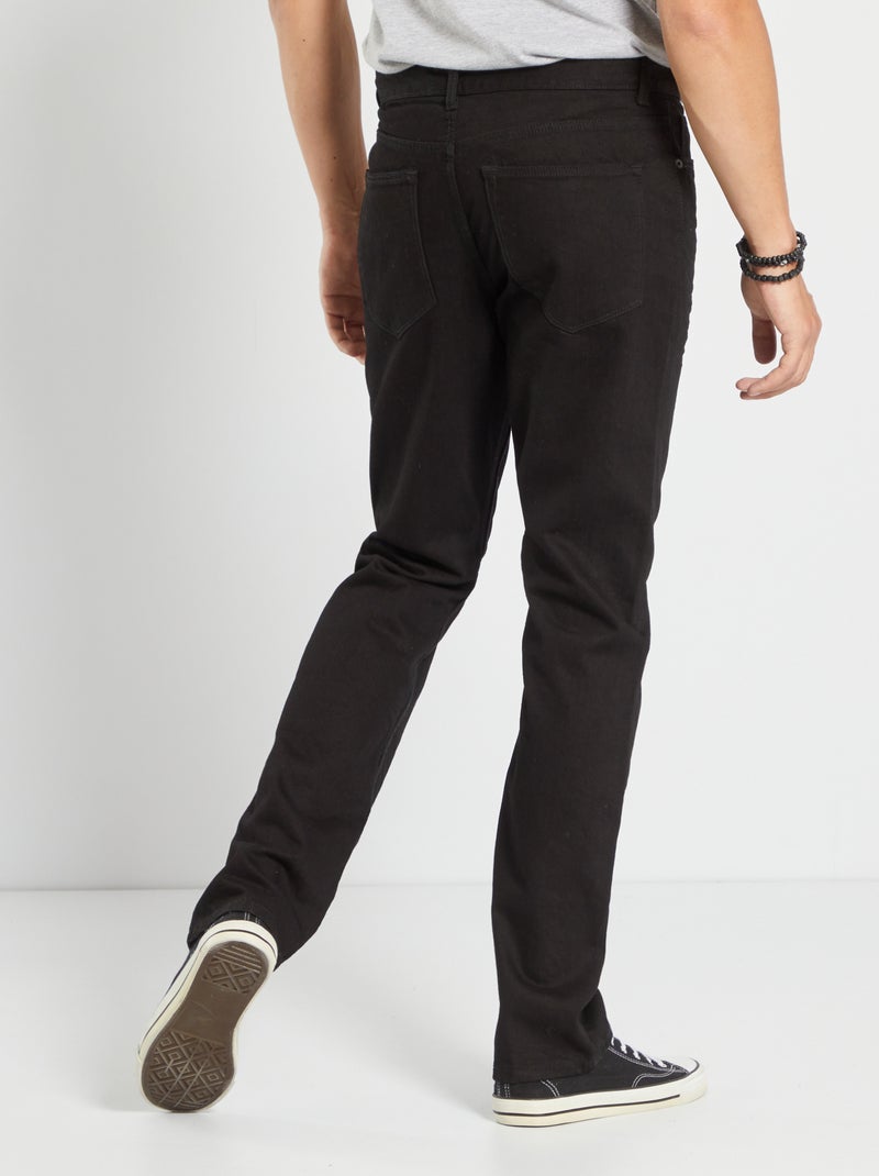 Regular-fit jeans L34 zwart  - Kiabi