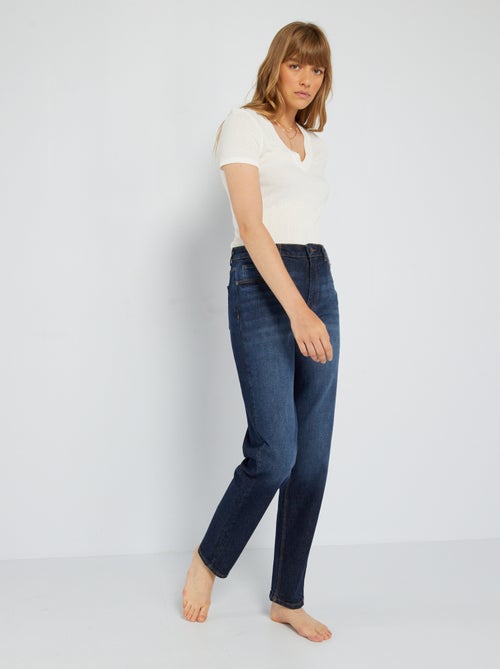 Regular-fit jeans met hoge taille 38/28L - Kiabi