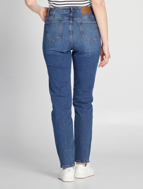Regular-fit jeans met hoge taille 38/28L - Kiabi